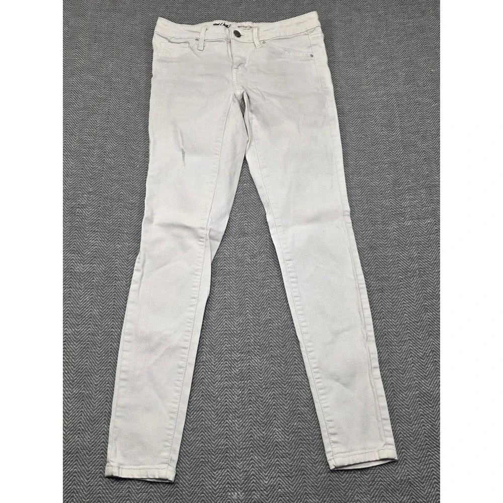 Mossimo Mid Rise Denim Legging‎ Skinny Jeans Light Grey Size 0/25 VN1210394